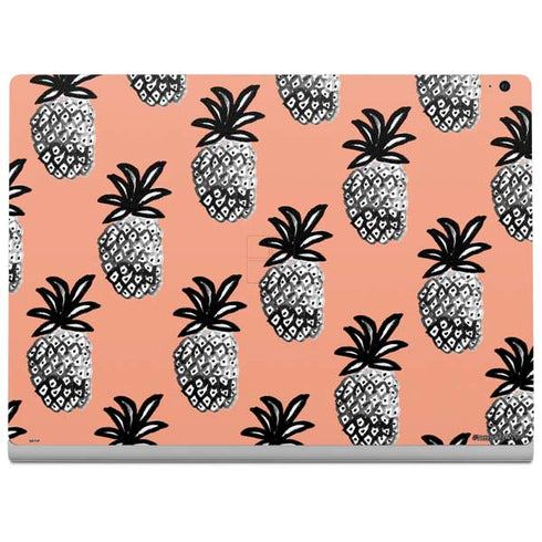 Bouffants and Broken Hearts Gray Scale Pineapple Surface Book 2 15in Skin
